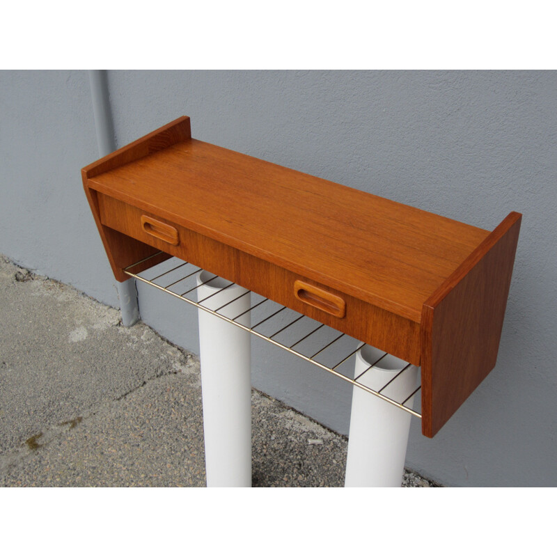 Vintage teak wall shelf Scandinavian