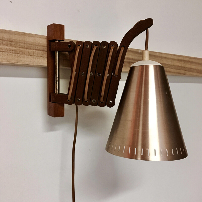 Vintage teak wall lamp Le Klint 1950 Scandinavian Design