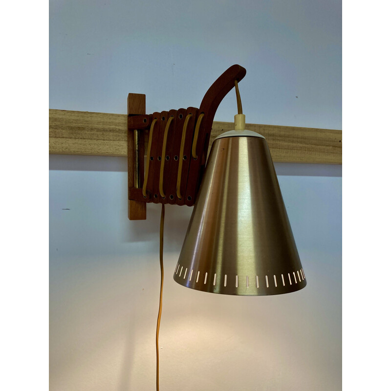 Vintage teak wall lamp Le Klint 1950 Scandinavian Design