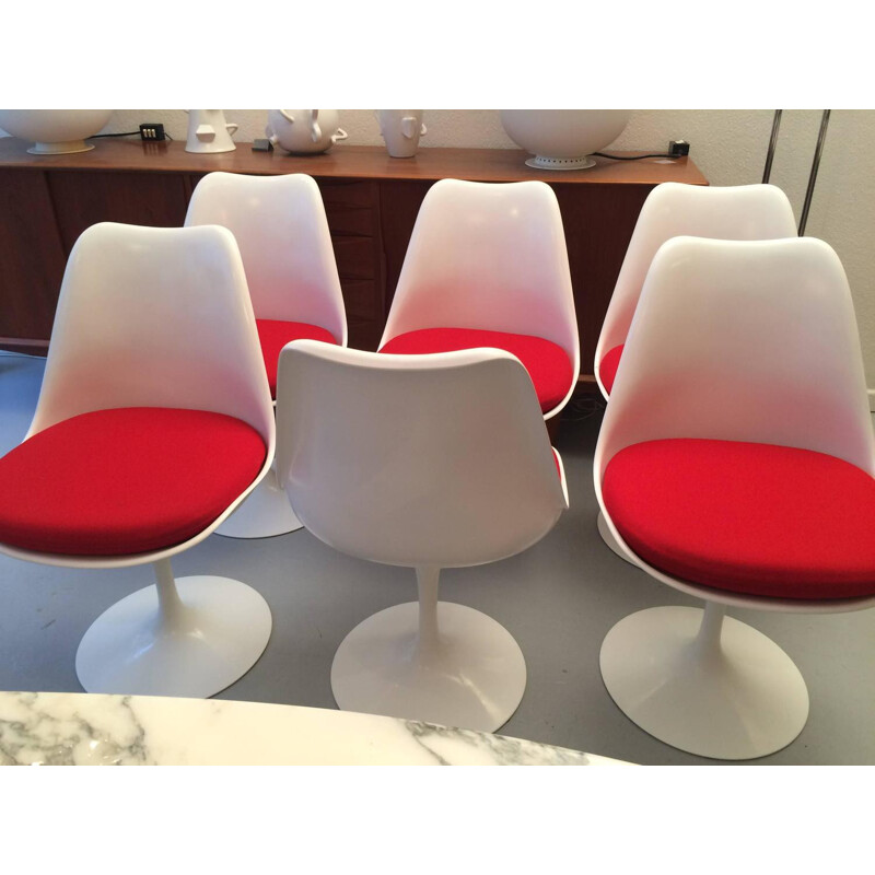 Set of 6 "Tulip" Knoll chairs, Eero SAARINEN - 2006