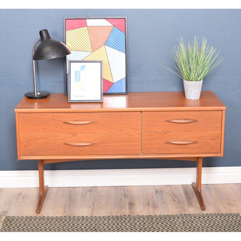 Vintage Teak Sideboard TV Cabinet Chest Of Drawers By Ausinsuite 1960s