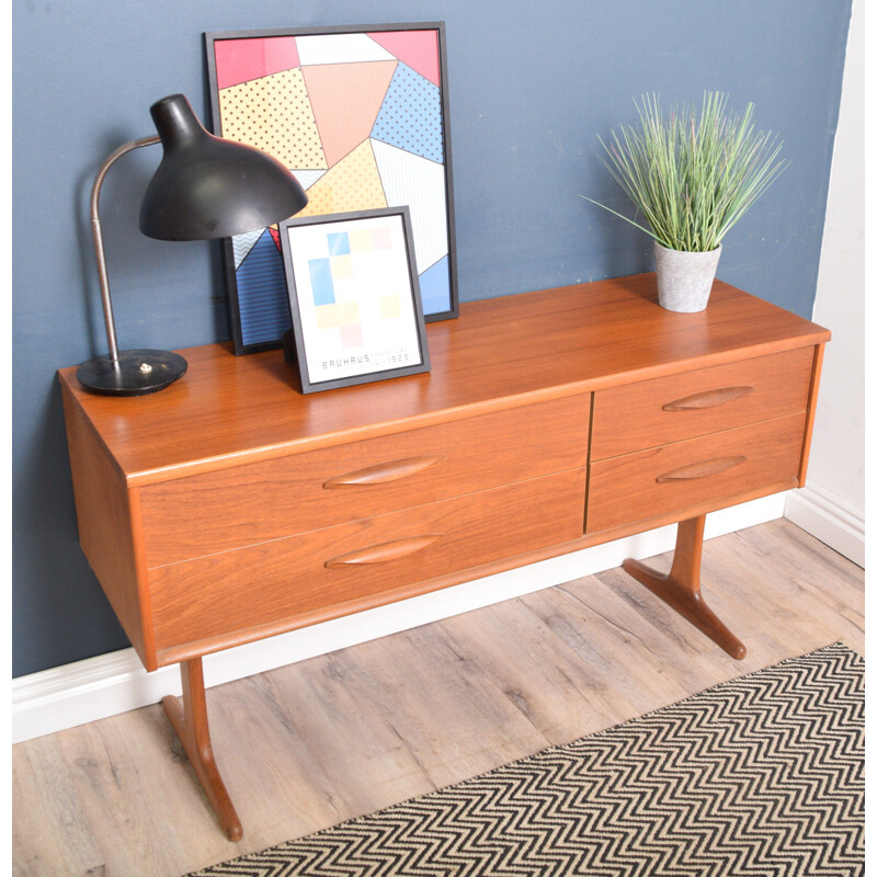 Vintage Teak Sideboard TV Cabinet Chest Of Drawers By Ausinsuite 1960s