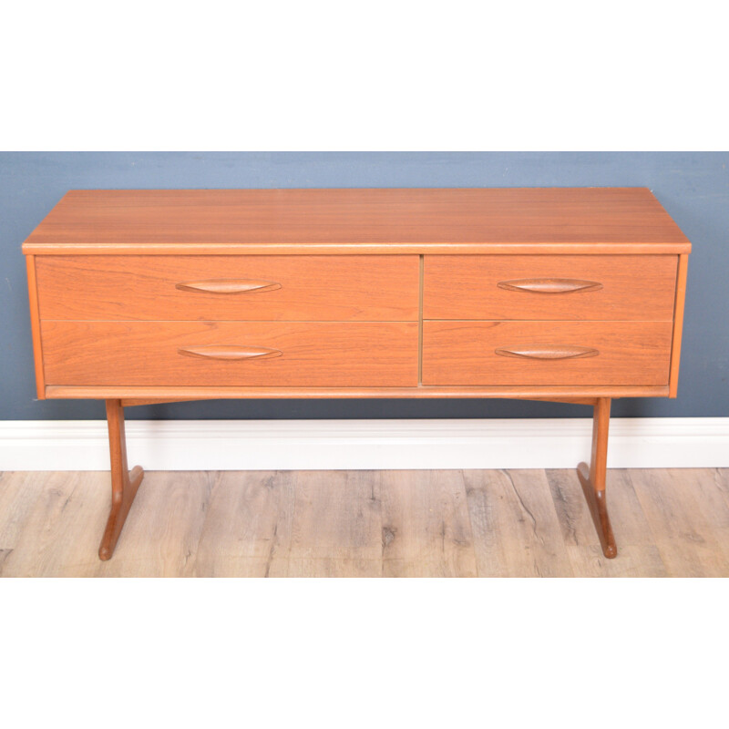 Vintage Teak Sideboard TV Cabinet Chest Of Drawers By Ausinsuite 1960s
