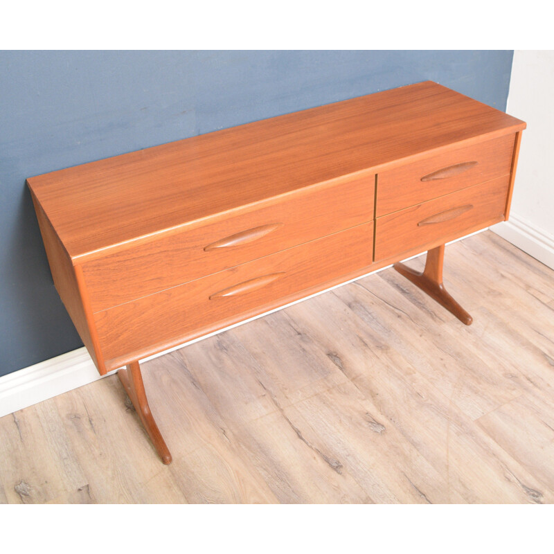 Vintage Teak Sideboard TV Cabinet Chest Of Drawers By Ausinsuite 1960s