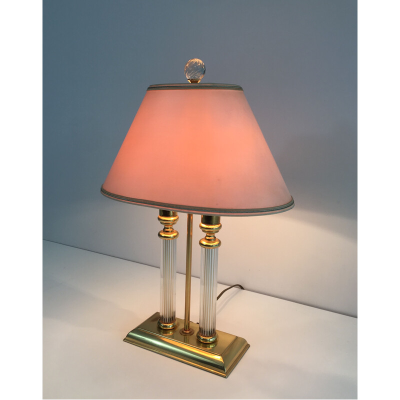 Vintage Bouillotte stijl lamp 1970
