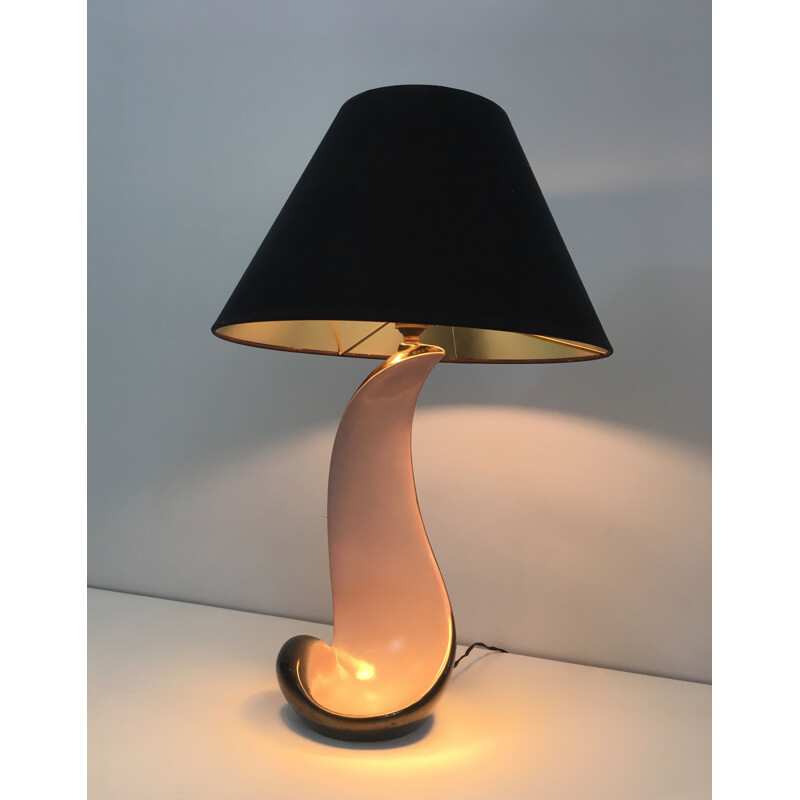 Lampada in ceramica vintage, 1950