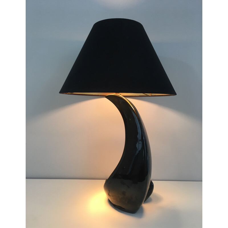 Lampada in ceramica vintage, 1950