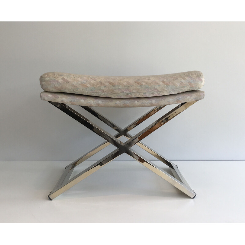 Vintage stool in Chrome 1970