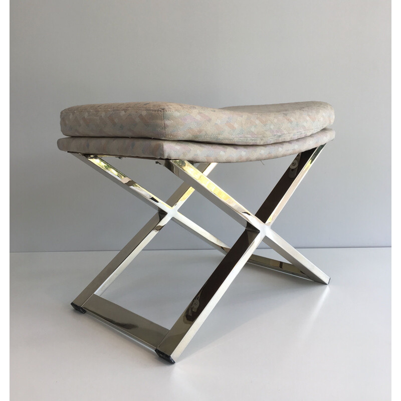 Vintage stool in Chrome 1970