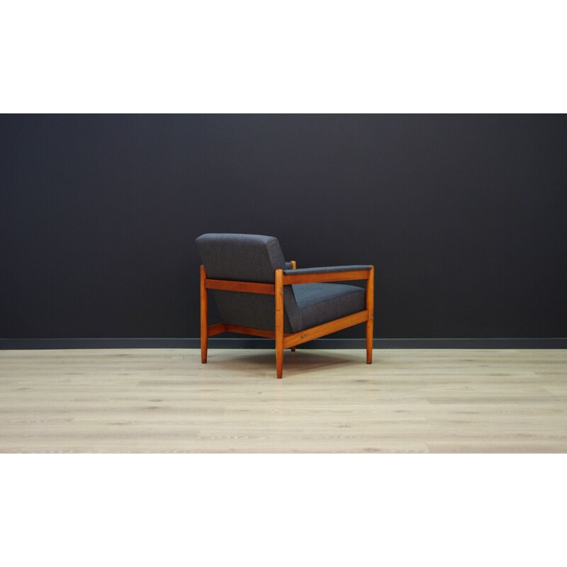 Fauteuil vintage gris 1970