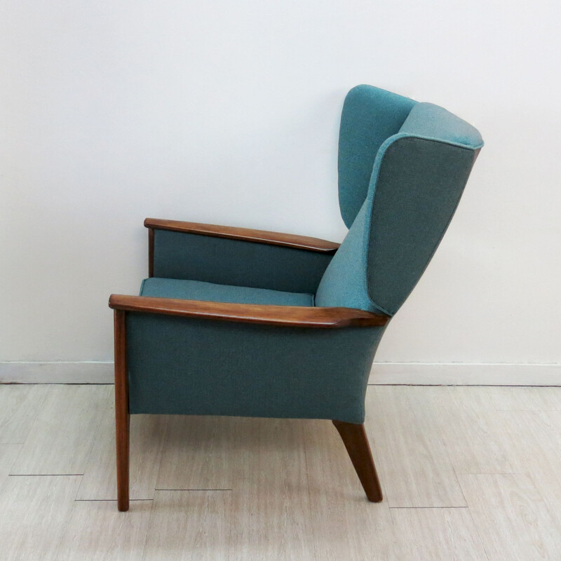 Vintage Teak Wingback Armchair from Parker Knoll, 1960s 