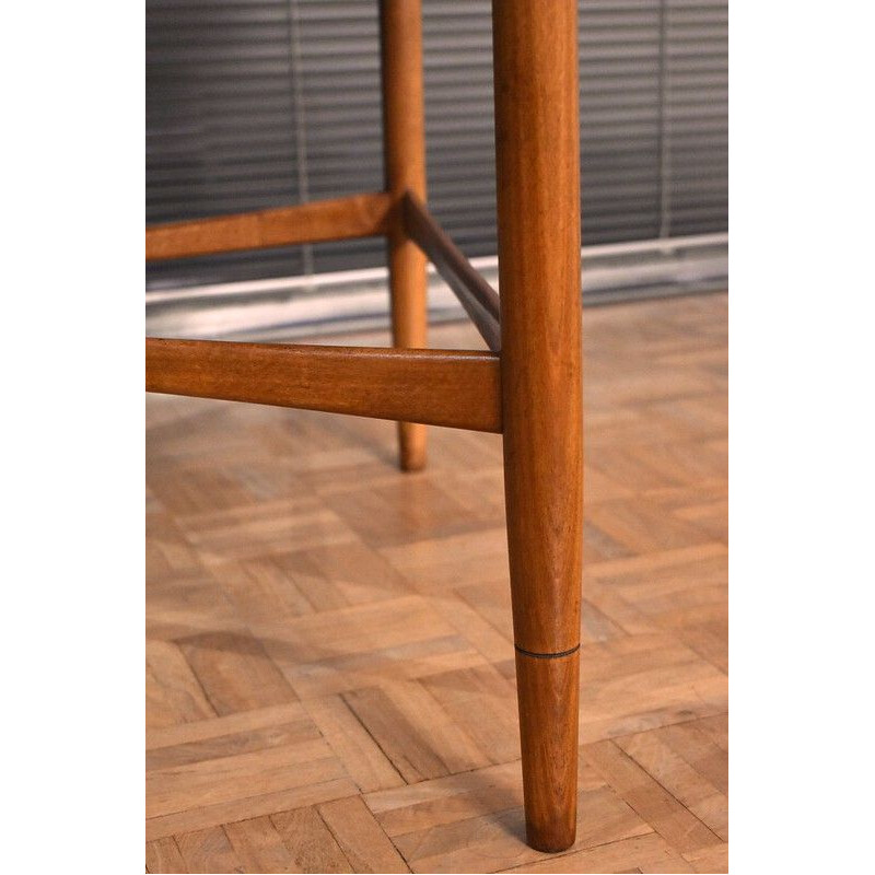 Vintage Teak & Beech Side Table For Jason Mobler Kurt Ostervig