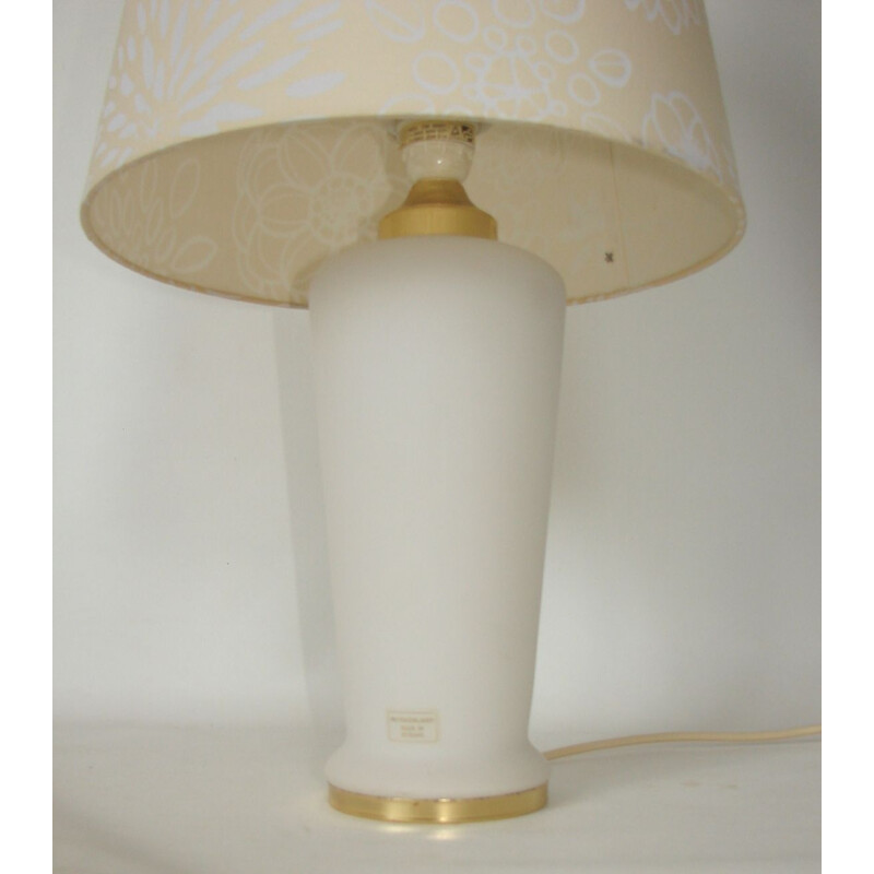 Vintage Murano glazen lamp met plastic kap, 1990