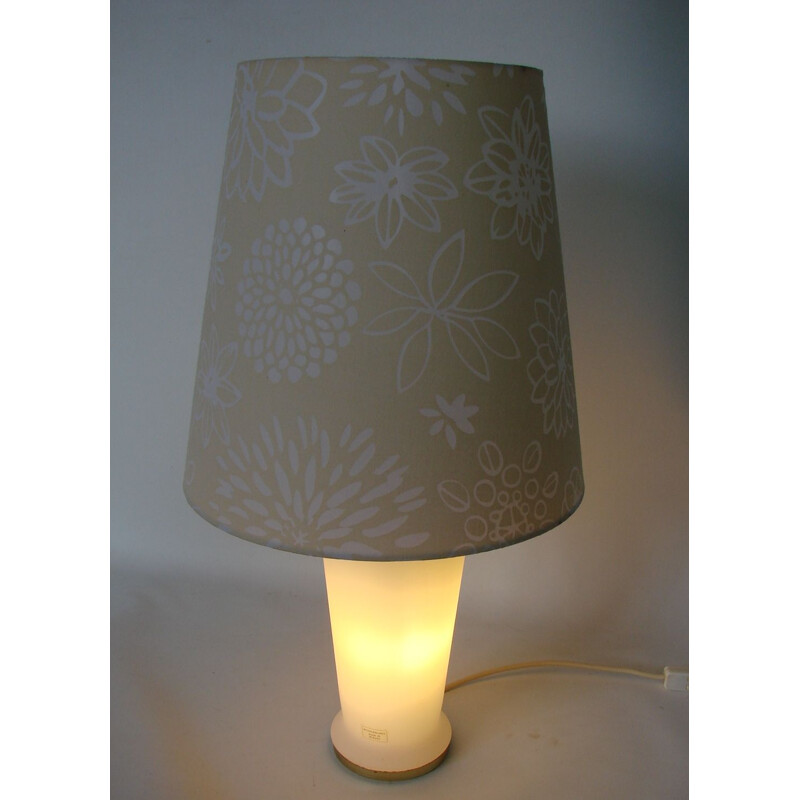 Vintage Murano glass lamp with plastic shade, 1990