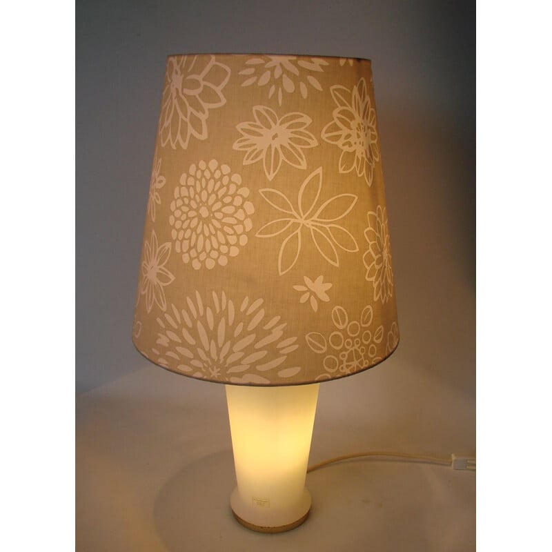 Vintage Murano glass lamp with plastic shade, 1990