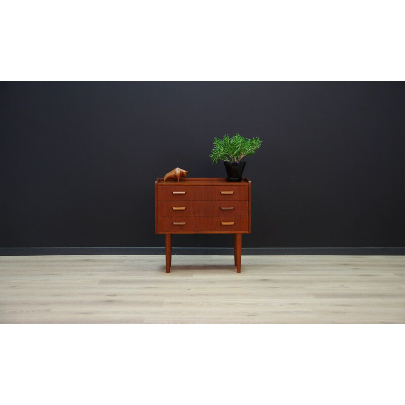 Vintage chest of drawers minimalist Danish 1970s