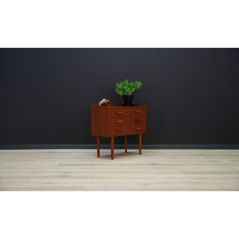 Vintage chest of drawers minimalist Danish 1970s