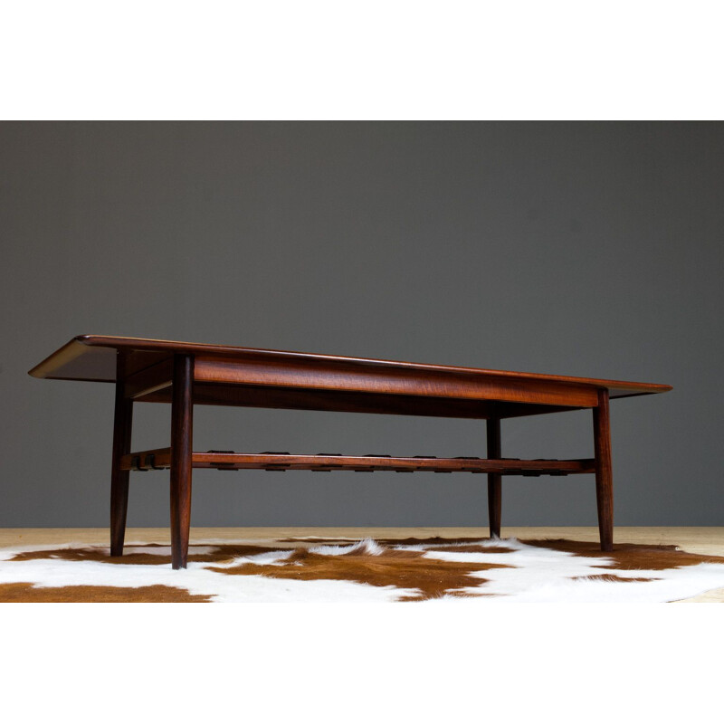 Table basse vintage en palissandre par Eric Merthen, 1960