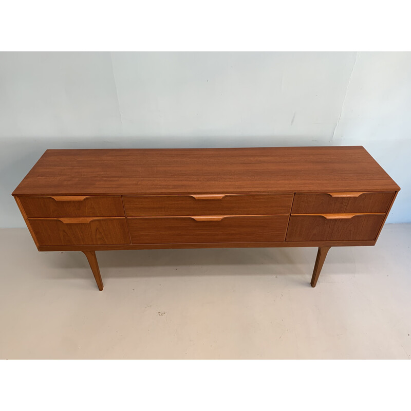 Vintage Austinsuite sideboard with 6 drawers 1960s