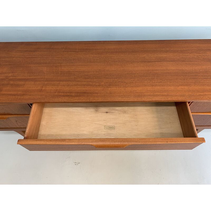 Vintage Austinsuite sideboard with 6 drawers 1960s