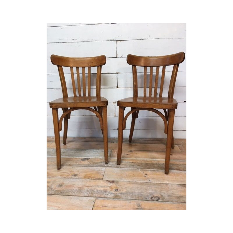 Paire de chaises vintage de bistrot Luterma 1950