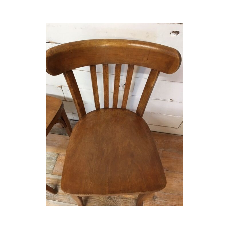 Pair of vintage Luterma 1950 bistro chairs