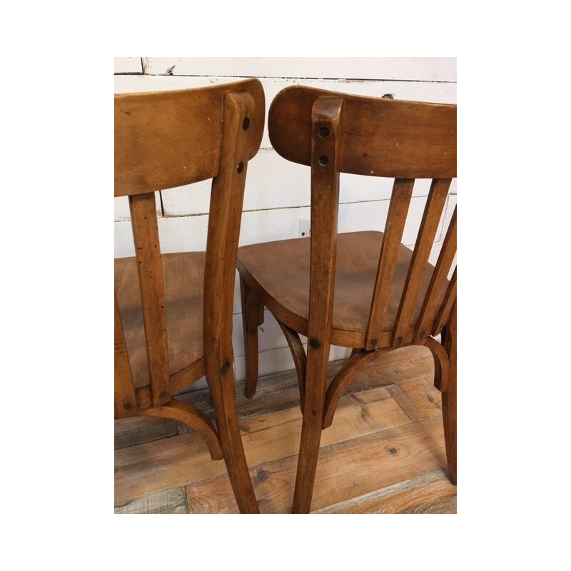Paire de chaises vintage de bistrot Luterma 1950