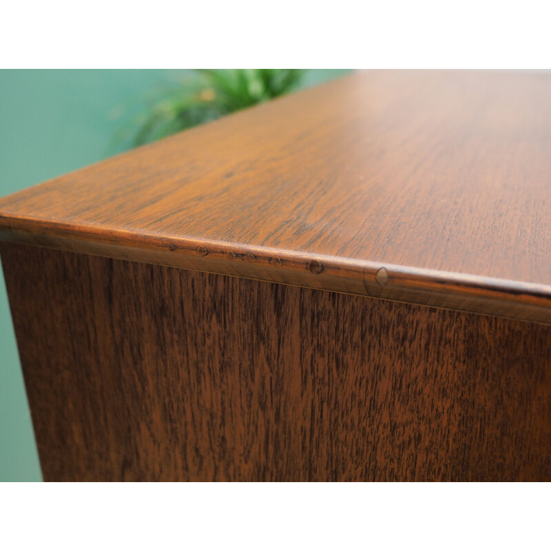 Vintage chest of drawers minimalist Scandinavian teak 1970s