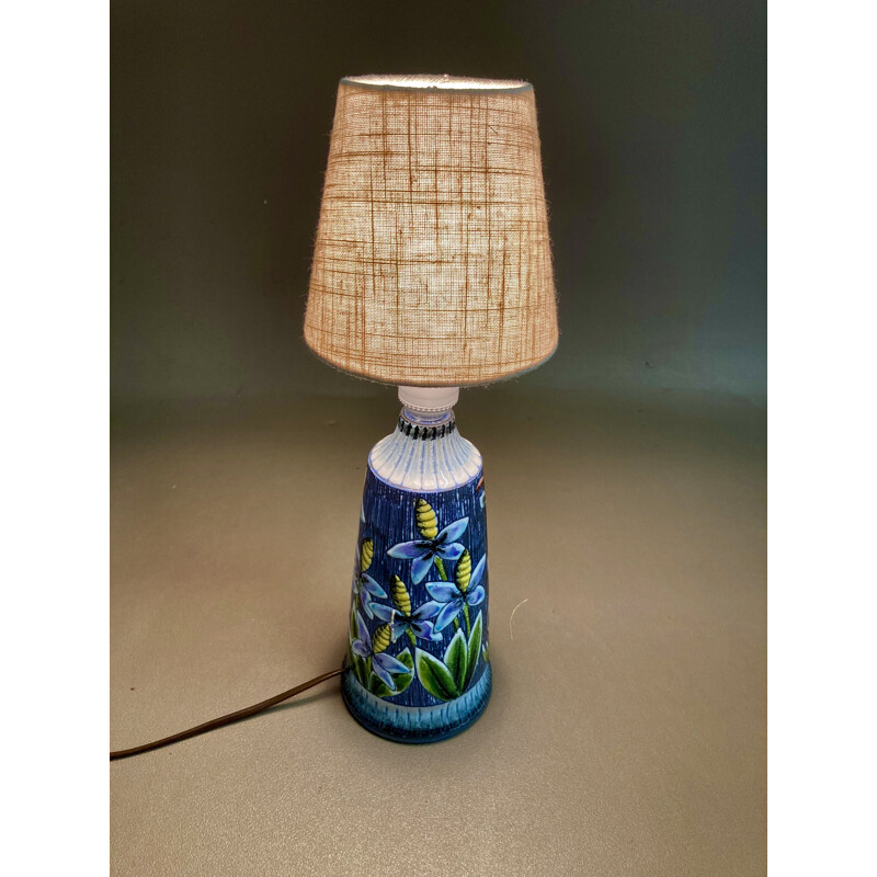 Vintage ceramic lamp Scandinavian 1960