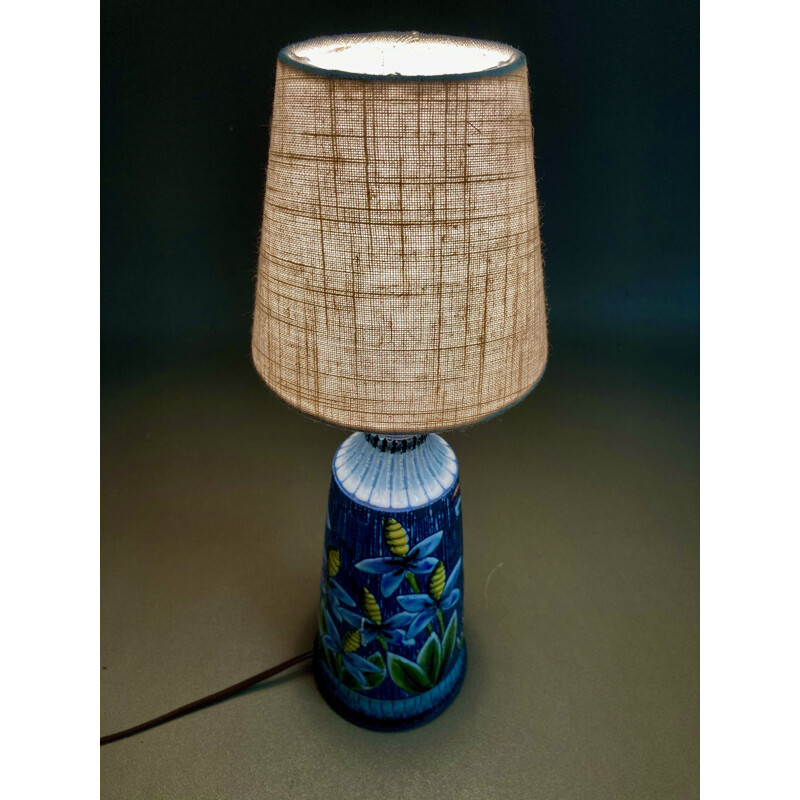 Vintage ceramic lamp Scandinavian 1960