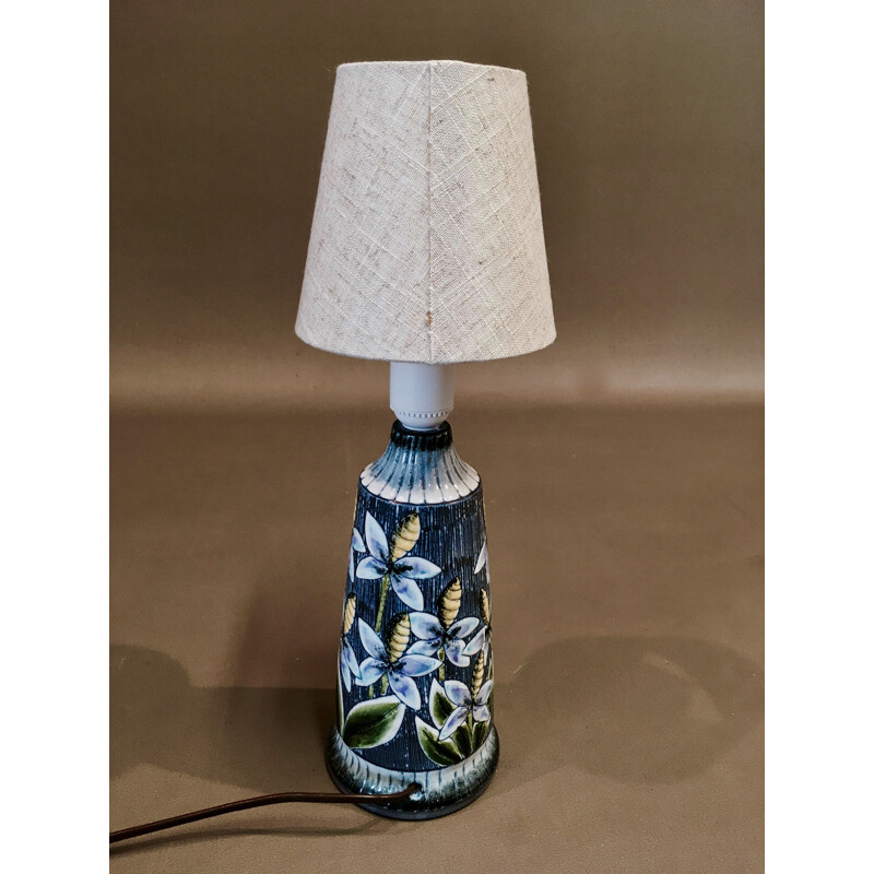 Vintage ceramic lamp Scandinavian 1960