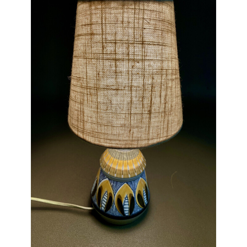 Vintage ceramic lamp Scandinavian 1960