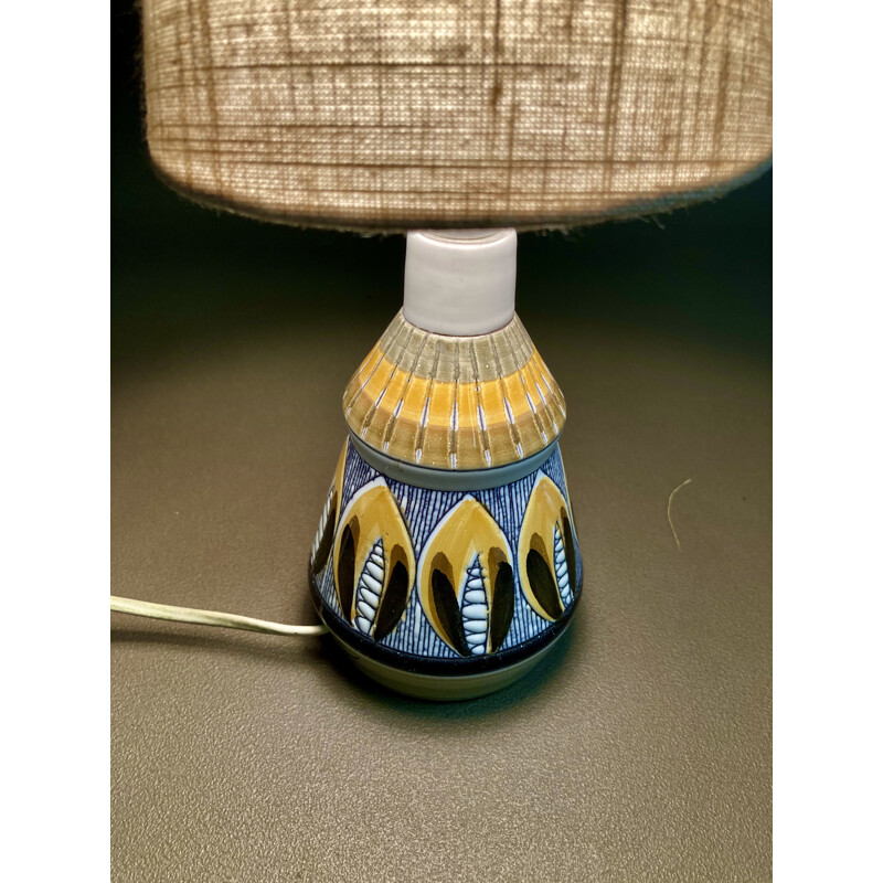 Vintage ceramic lamp Scandinavian 1960