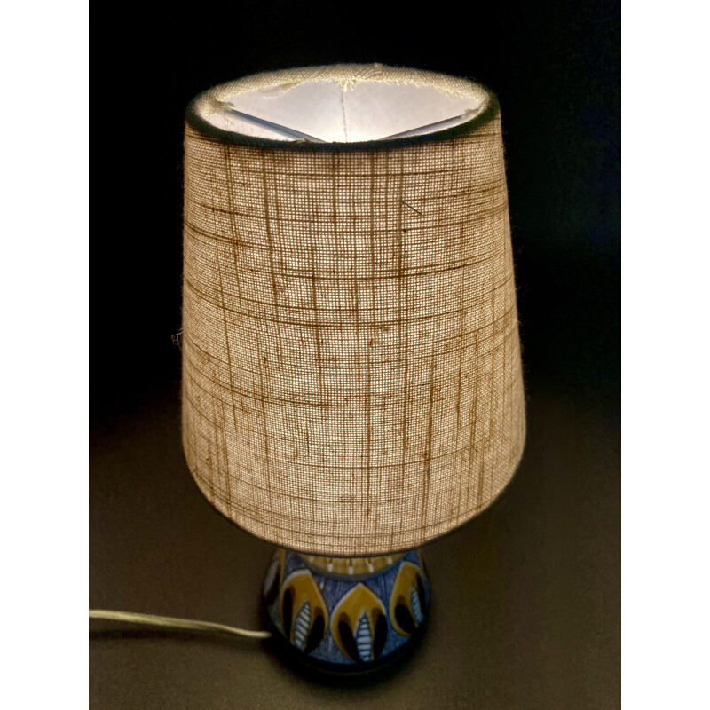 Vintage ceramic lamp Scandinavian 1960