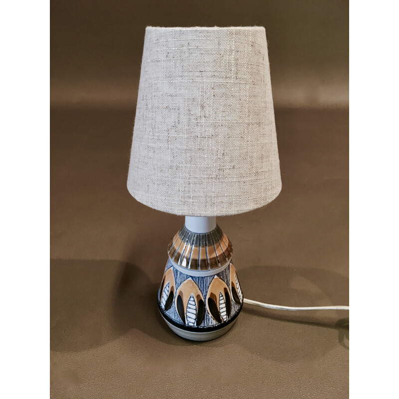 Lampe vintage céramique scandinave 1960