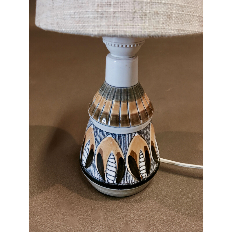 Vintage ceramic lamp Scandinavian 1960