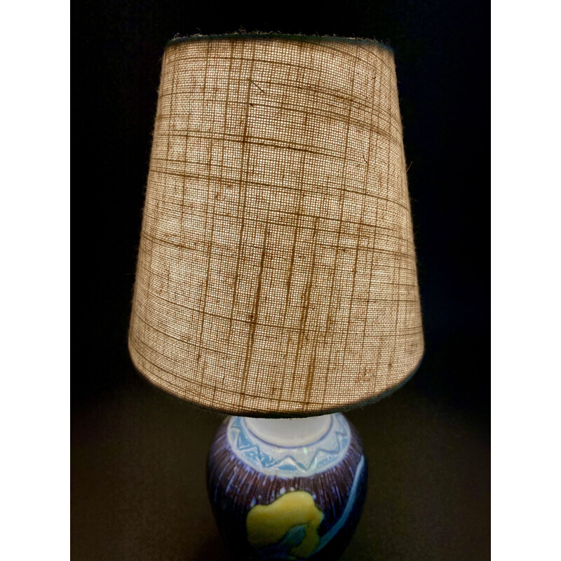 Vintage Scandinavian ceramic lamp 1960