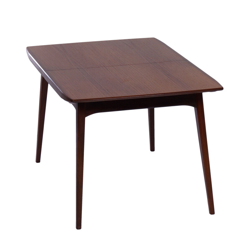 Vintage Teak Dining Table by Louis van Teeffelen for Wébé 1950s