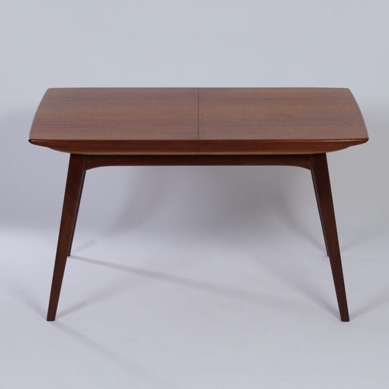 Vintage Teak Dining Table by Louis van Teeffelen for Wébé 1950s