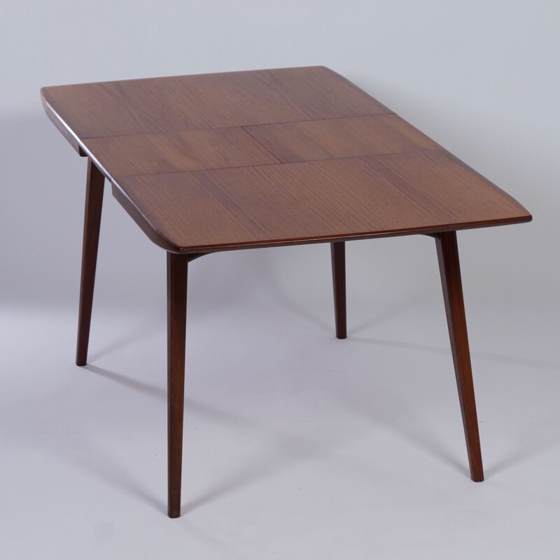 Vintage Teak Dining Table by Louis van Teeffelen for Wébé 1950s