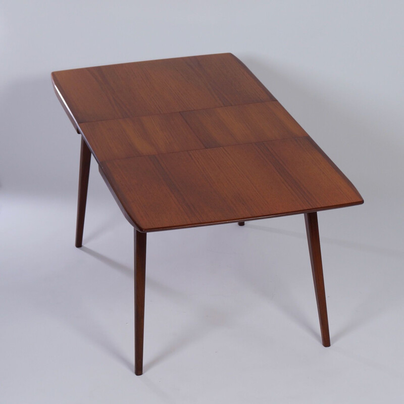 Vintage Teak Dining Table by Louis van Teeffelen for Wébé 1950s