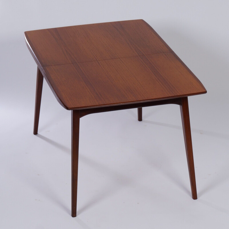 Vintage Teak Dining Table by Louis van Teeffelen for Wébé 1950s