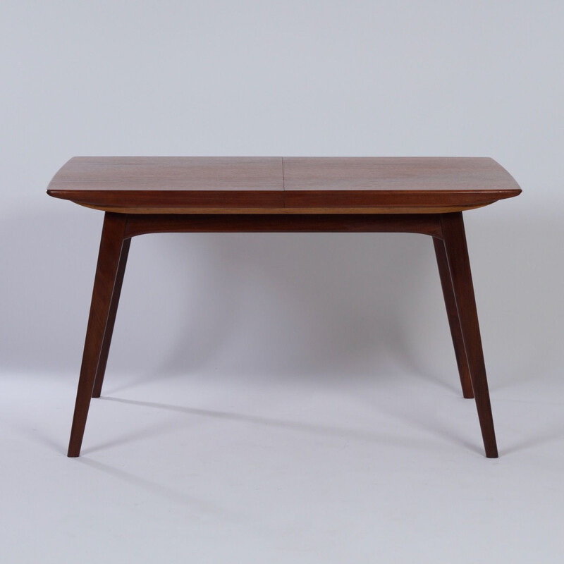 Vintage Teak Dining Table by Louis van Teeffelen for Wébé 1950s