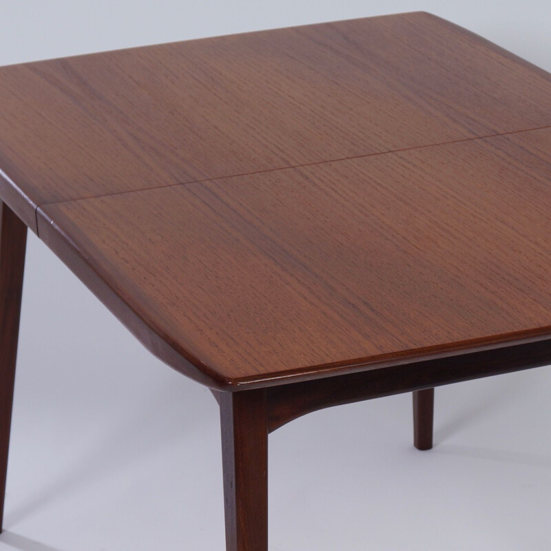 Vintage Teak Dining Table by Louis van Teeffelen for Wébé 1950s