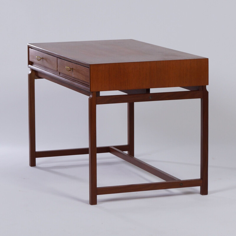 Bureau vintage avec chaise en teck, Danemark 1960