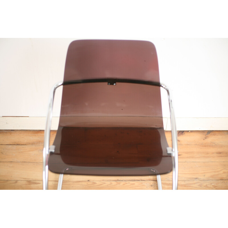 Vintage chair by Yves Christin, Plexiglas, by Airborne, 1970