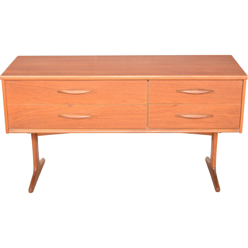 Vintage Teak Sideboard TV Cabinet Chest Of Drawers By Ausinsuite 1960s