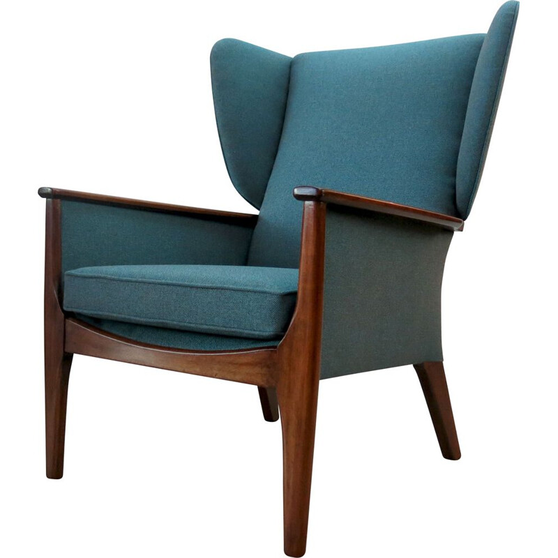 Vintage Teak Wingback Armchair from Parker Knoll, 1960s 