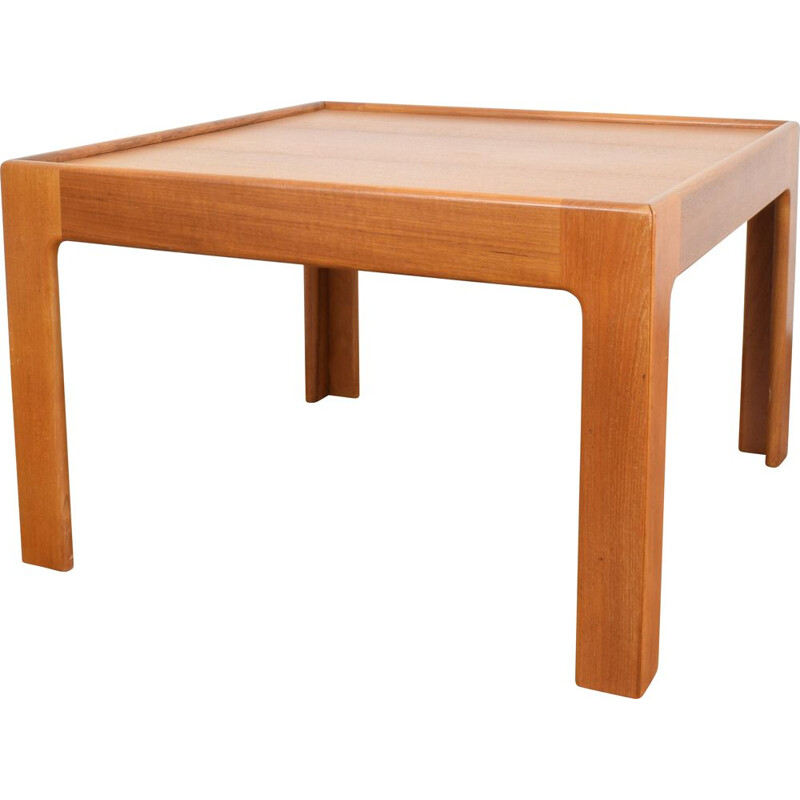 Table basse vintage en bois de teck par Illum Wikkelsø, Danemark 1960