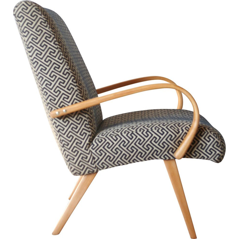 Midcentury Armchair By Ton, Czechoslovakia 1960